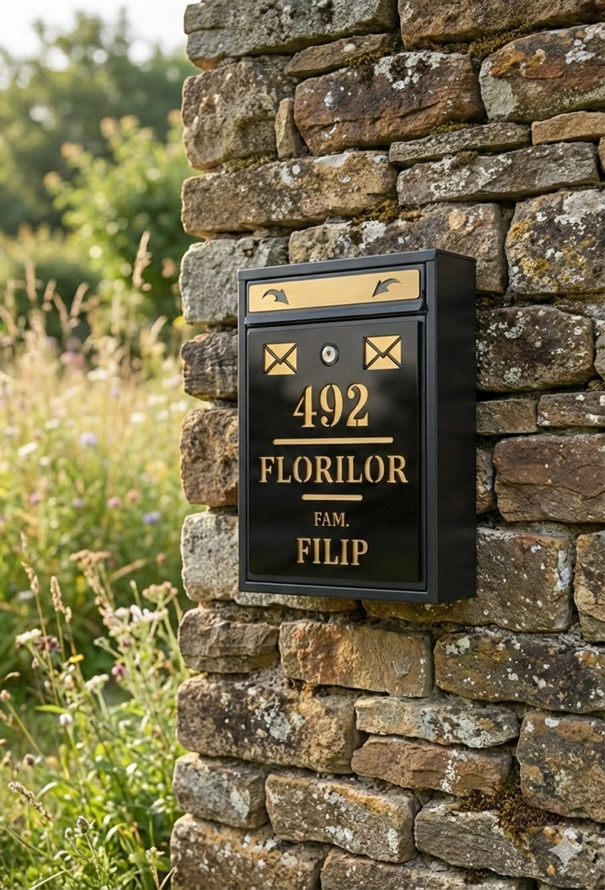 Cutie Poștală Mare, Personalizată, Modernă, Luxury