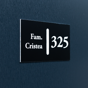 Număr de apartament model Cristea