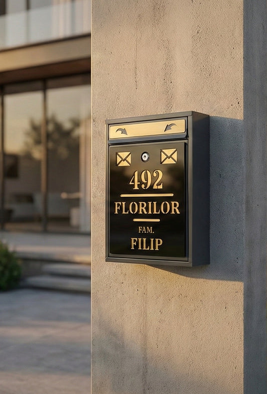 Cutie Poștală Mare, Personalizată, Modernă, Luxury