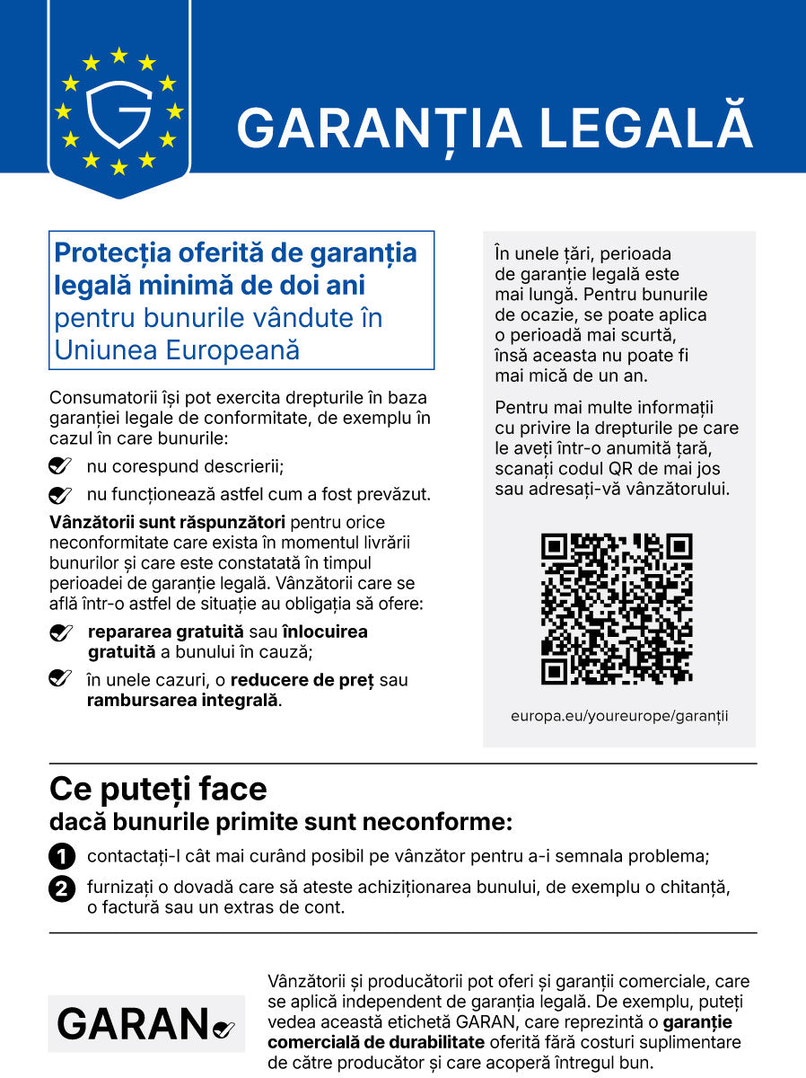 Notificarea armonizată UE privind garanția legală de conformitate: protecția minimă de doi ani pentru bunurile vândute în Uniunea Europeană și ce poți face dacă bunurile primite sunt neconforme