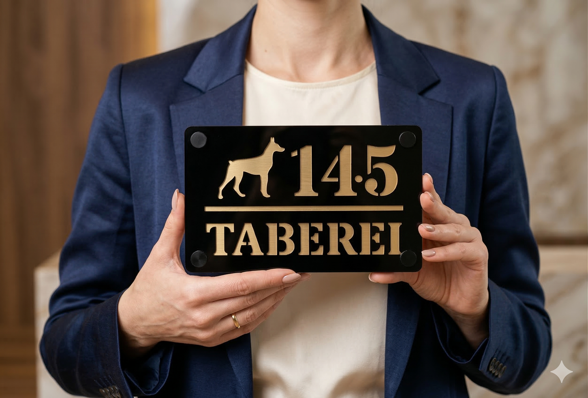 Număr de casă personalizat REX