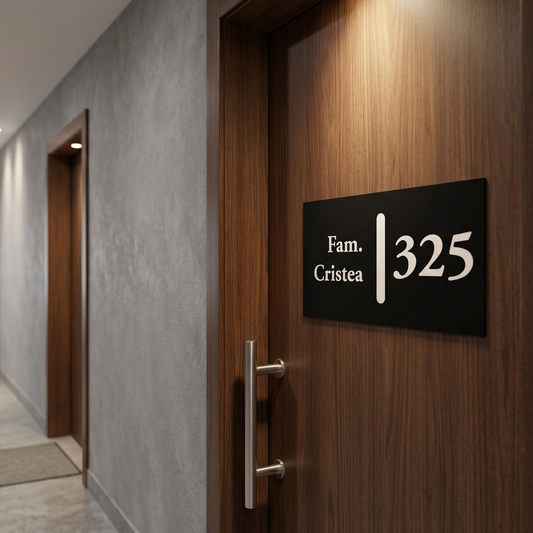 Număr de apartament model Cristea