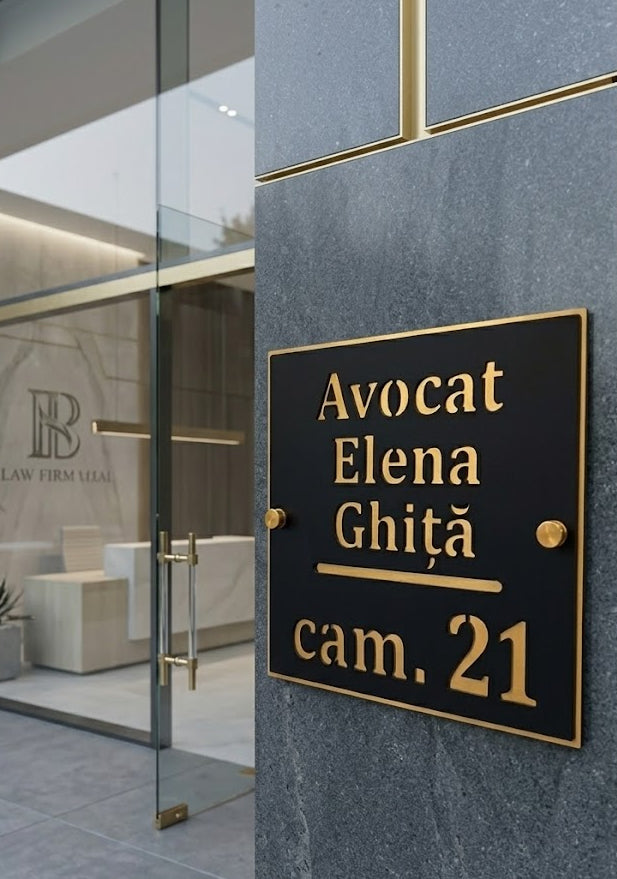 Placă Semnalistică Personalizată pentru firme, persoane fizice