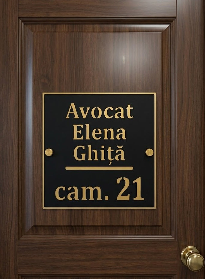 Placă Semnalistică Personalizată pentru firme, persoane fizice