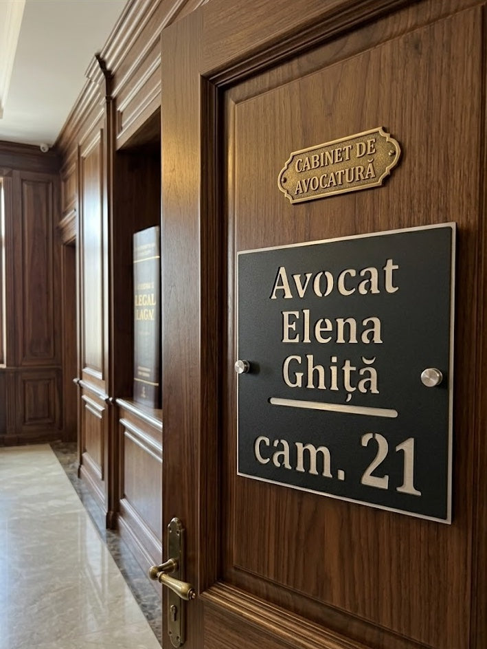 Placă Semnalistică Personalizată pentru firme, persoane fizice